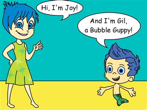 Inside Out Joy Meets Gil By Dev Catscratch On Deviantart