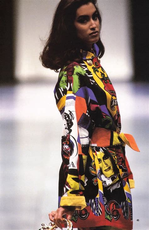 Yasmeen Ghauri At Gianni Versace Fashion Show Spring Summer 1991