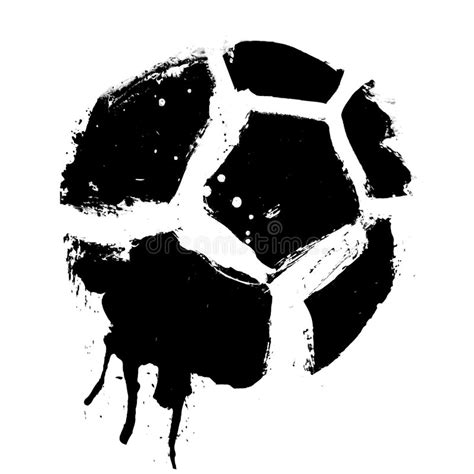 Grunge Soccer Ball Stock Vector Illustration Of Design 9349583