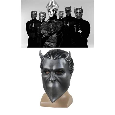 New Ghost Nameless Ghoul Mask Cosplay Ghost Bc Rock Roll Band Grucifix