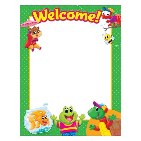 Learning Chart Welcome Playtime Pals™ T38460 — Trend Enterprises Inc