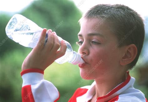 Boy Drinking Water Stock Image P9200185 Science Photo Library