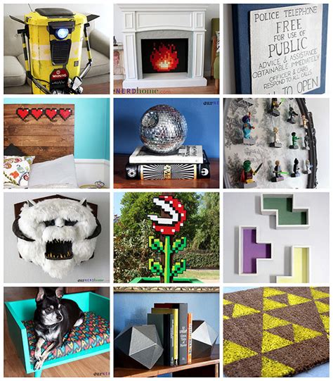 A list of nerdy themed home decorations. Our one year birthday! A look at our favorite geek DIY ...