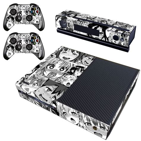 Xbox One Kinect Console Controllers Skins Anime Ahegao Sexy Grils Vinyl Decals Faceplates