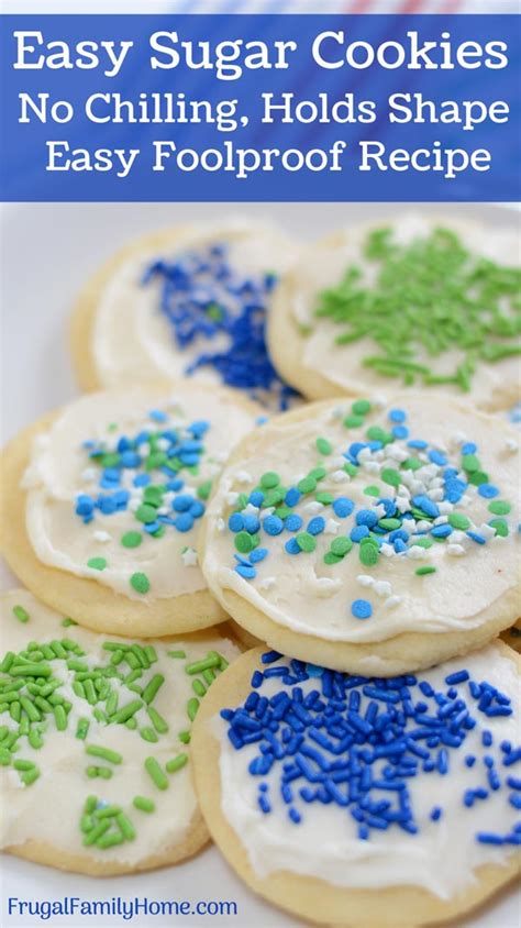 No spreading and great for decorating. How to Make No Chill Sugar Cookies (Recipe without Butter)