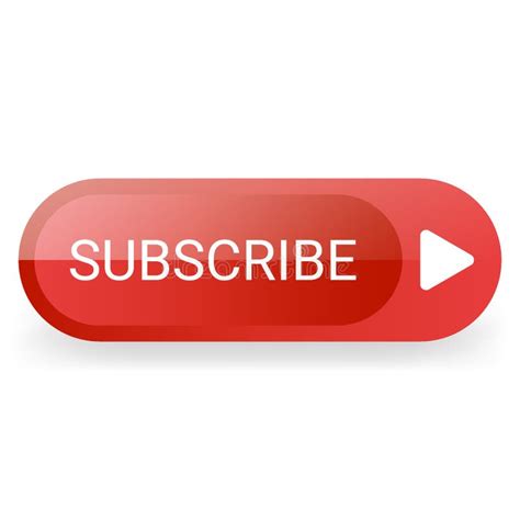 Red Button Subscribe Social Media Video Player Channel Icon Drawing
