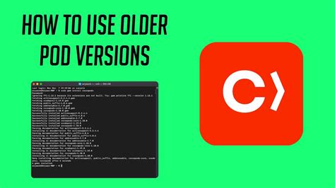How To Use Older Pod Versions In Cocoapods Youtube