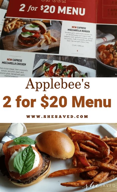 Applebees 2 For 20 And 2 For 25 Menu Items Shesaved