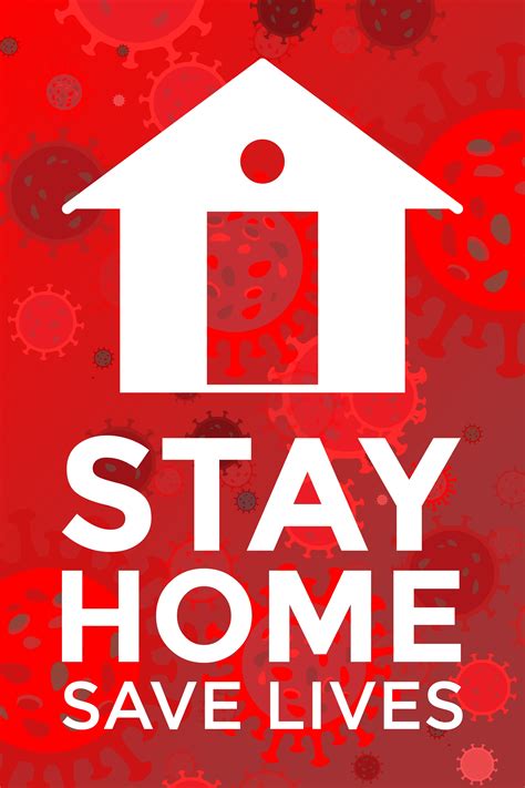 stay-home-save-lives-red-poster-download-free-vectors,-clipart-graphics-vector-art