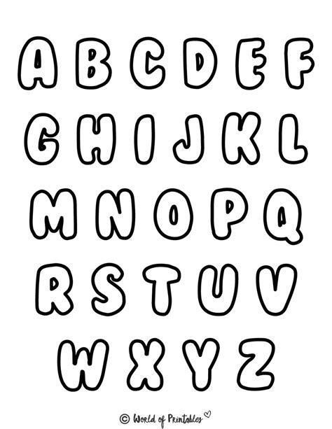 Printable Letters Alphabet Letters World Of Printables Lettering