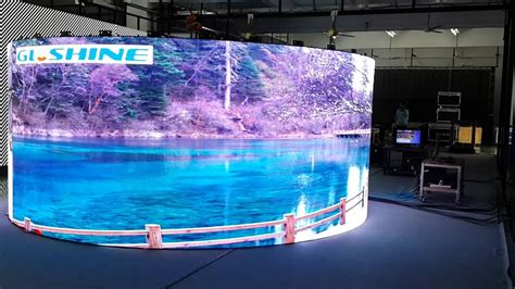 Curvecolumn Led Display Stage Video Wall Youtube