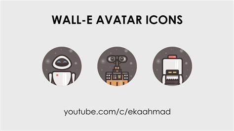 What if mankind had to leave earth, and somebody forgot to turn the last robot off? Create Character Icons of Wall-E Movie with Illustrator ...