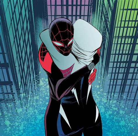 new comic book art spiderman and spider gwen miles spiderman image spiderman miles morales