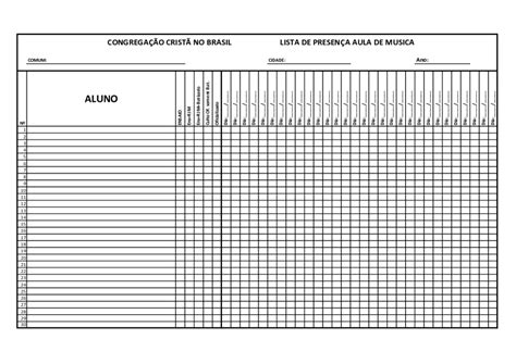 Diário De Classe Para Imprimir Word