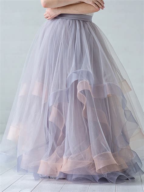 Eleonor Tulle Wedding Skirt With Horsehair Braid