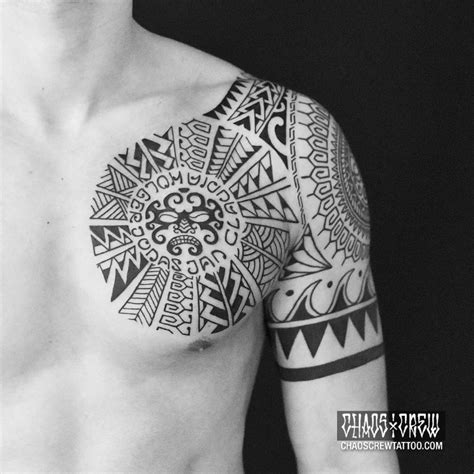 Maori Arm Tattoos Chest