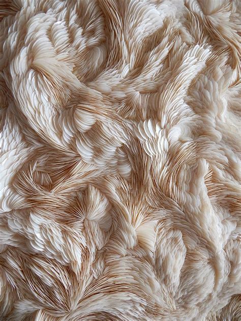 Experimental Textiles Design With Intricate Feather Textures Fabric