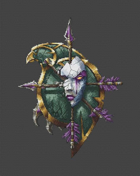 World Of Warcraft Forsaken Crest Icon Of Torment Cross Etsy
