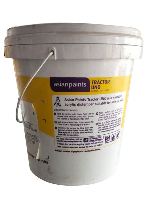 Asian Paints Tractor Acrylic Distemper Paint 10kg At Rs 570bucket In