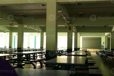 Empty School Cafeteria Canteen Under Building 22963759 Stock Photo At