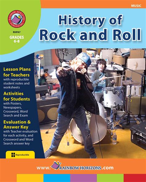 History Of Rock And Roll Grades 6 To 8 Print Book Lesson Plan