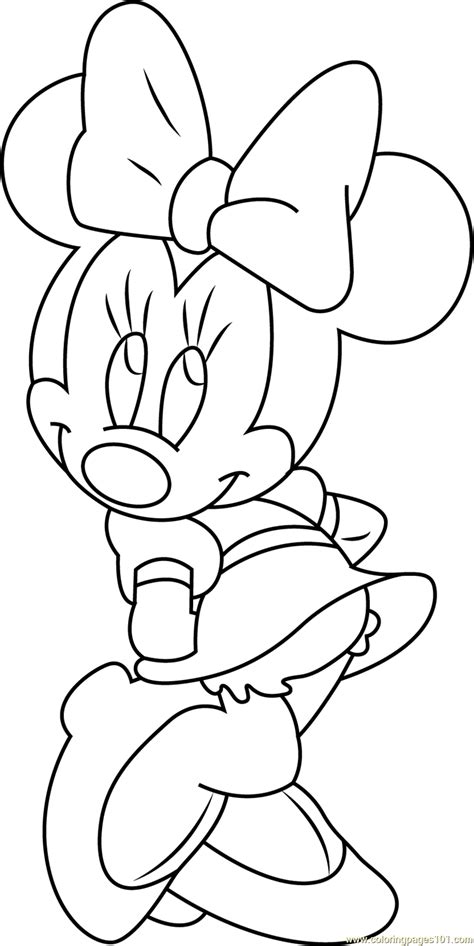 Minnie Mouse Free Printable Coloring Pages Printable Templates