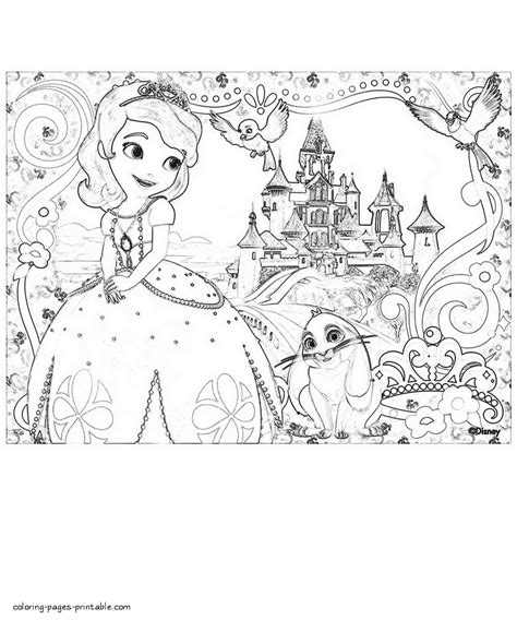 Sofia The First Coloring Pages Printable