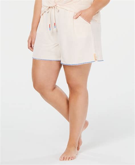Jenni Plus Size Drawstring Pajama Shorts Created For Macys And Reviews