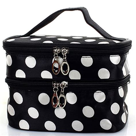 Polka Dots Cosmetic Makeup Hand Bag Travel Case Grzxy62000334 On Luulla