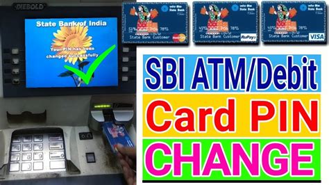 How To Change Sbi Atm Debit Card Pin Youtube