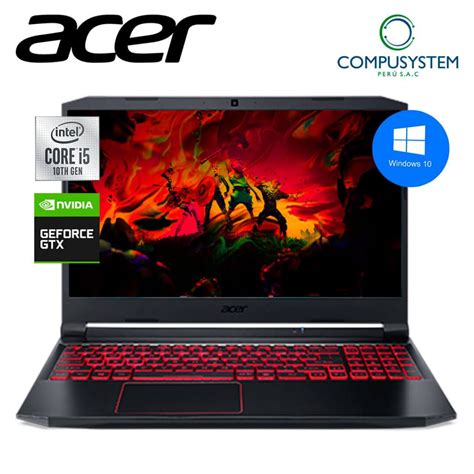 Laptop Gamer Acer Nitro 5 An515 55 585z Intel Core I5 10300h 16gb Ram