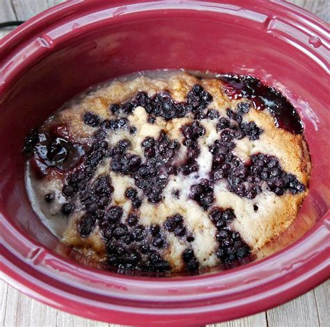 Easy 3 Ingredient Crock Pot Blueberry Cobbler Recipe Recipe Crock