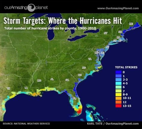 Storm Targets Where The Hurricanes Hit Hurricane Storm Hit