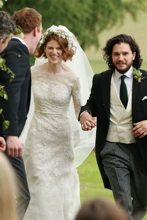 ROSE LESLIE at Her Wedding with Kit Harington in Scotland ...