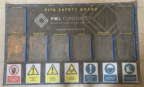 Custom Design Site Health And Safety Boards Signs 1j2