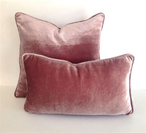 Dusty Rose Velvet Pillow Cover Dusty Pink Cushion Cover Etsy