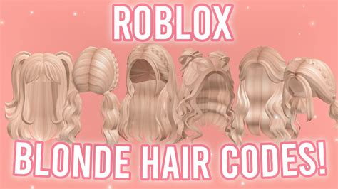 Aesthetic Blonde Hair Codes With Codes Links Roblox Bloxburg