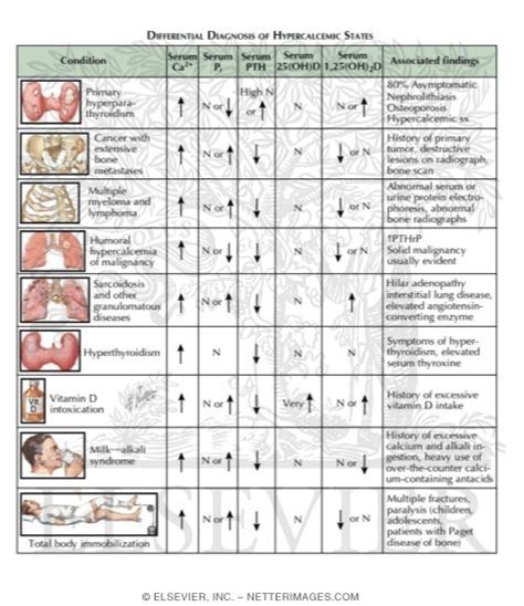 Differential Diagnosis Of Hypercalcemic States