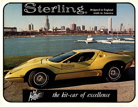 Sterling Kit Car Brochure Fiberglass Kit Cars And Replicas