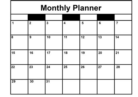 Monthly Planner Pdf Best Printable Calendar