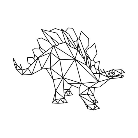 Funny Geometric Dinosaur Geometric Dinosaur T Shirt Teepublic Fr