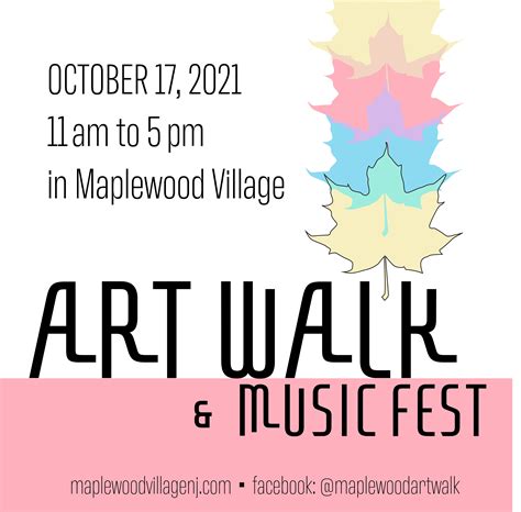 Oct 17 Maplewood Art Walk And Music Fest Maplewood Nj Patch