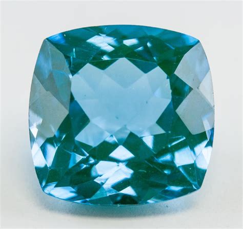 Sold Price 910ct Cushion Cut Blue Tourmaline Gemstone Ggl March 4