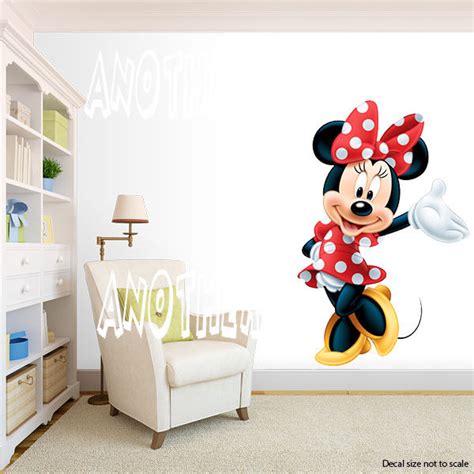 Minnie Mouse Room Decor Wall Decal Removable Sticker Ebay