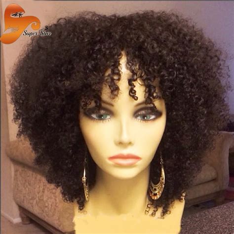 Best Brazilian Kinky Curly Full Lace Wig Glueless Full Lace Wigs Lace Front Human Hair Wigs Afro
