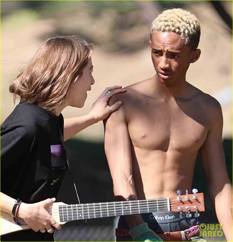Shirtless Jaden Smith Shows Off His Abs While Planting Trees With