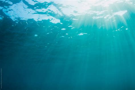 Ocean Surface With Sunlight Underwater By Stocksy Contributor Jovana