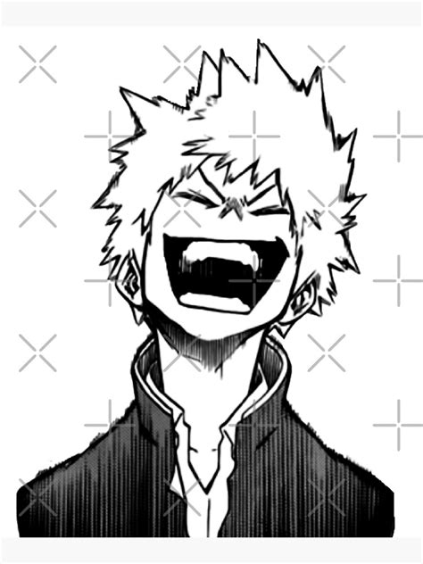 Laughing Bakugo Boku No Hero Academia Poster For Sale By