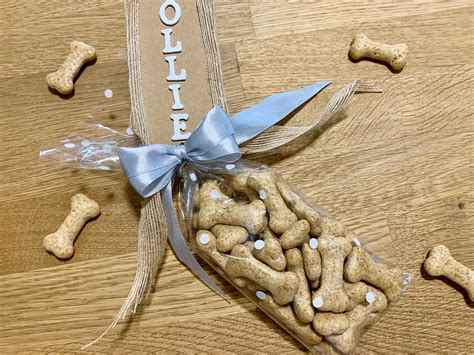Dog Treat T Bag With Personalised Handmade Tags Etsy