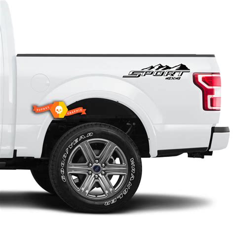 Pair Sport 4x4 Mountain Decals For Ford F150 F250 F350 Super Duty Truck